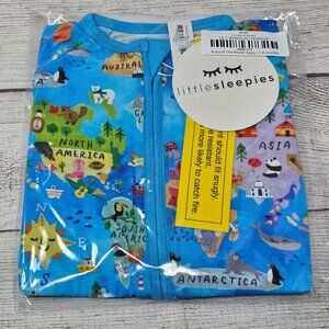 NIB Little Sleepies Around The World Zippy Size 3-6 months